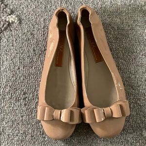 AGL patent bow ballet flats